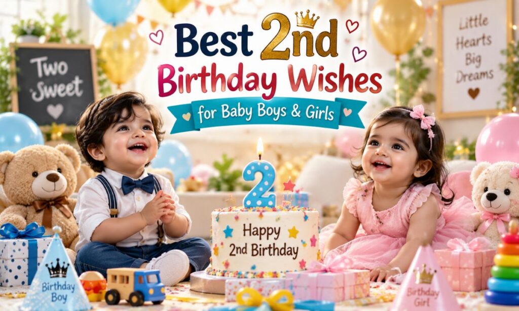 Best 2nd Birthday Wishes for Baby Boys & Girls