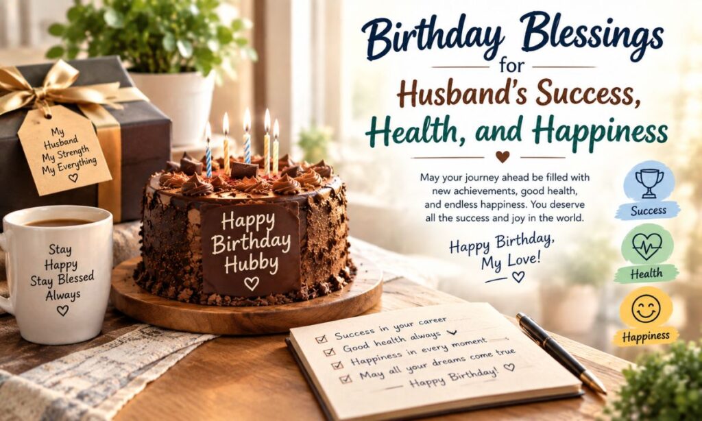 Birthday Blessings for Husband’s Success, Health, and Happiness