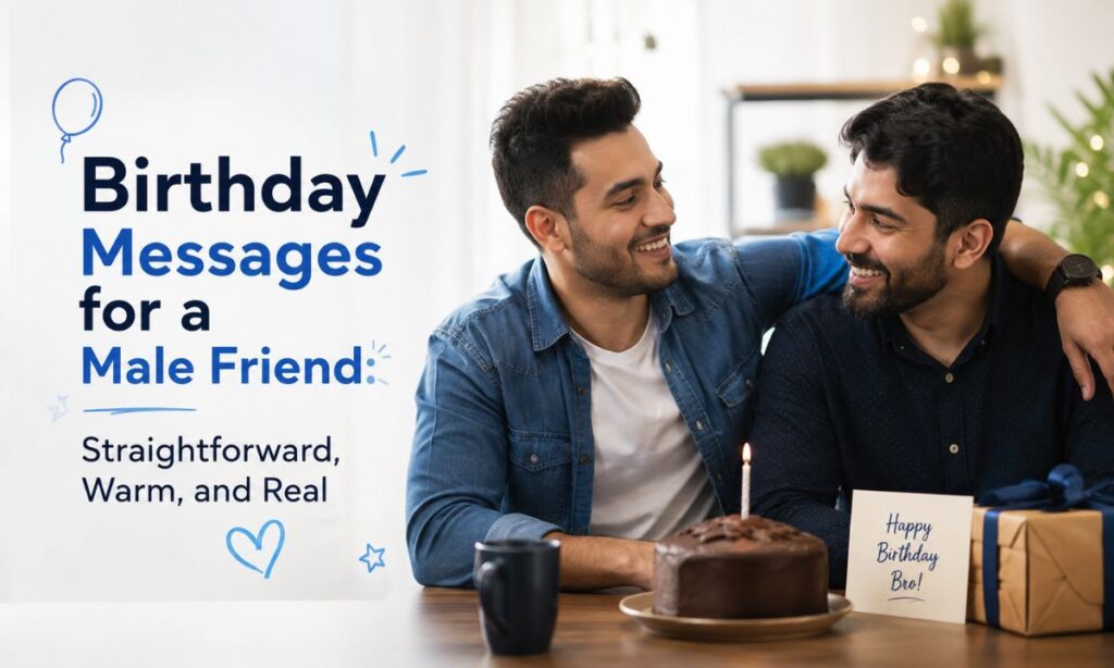 Birthday Messages for a Male Friend Straightforward, Warm, and Real