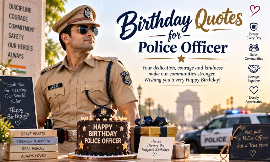 Birthday Quotes for Police Officer