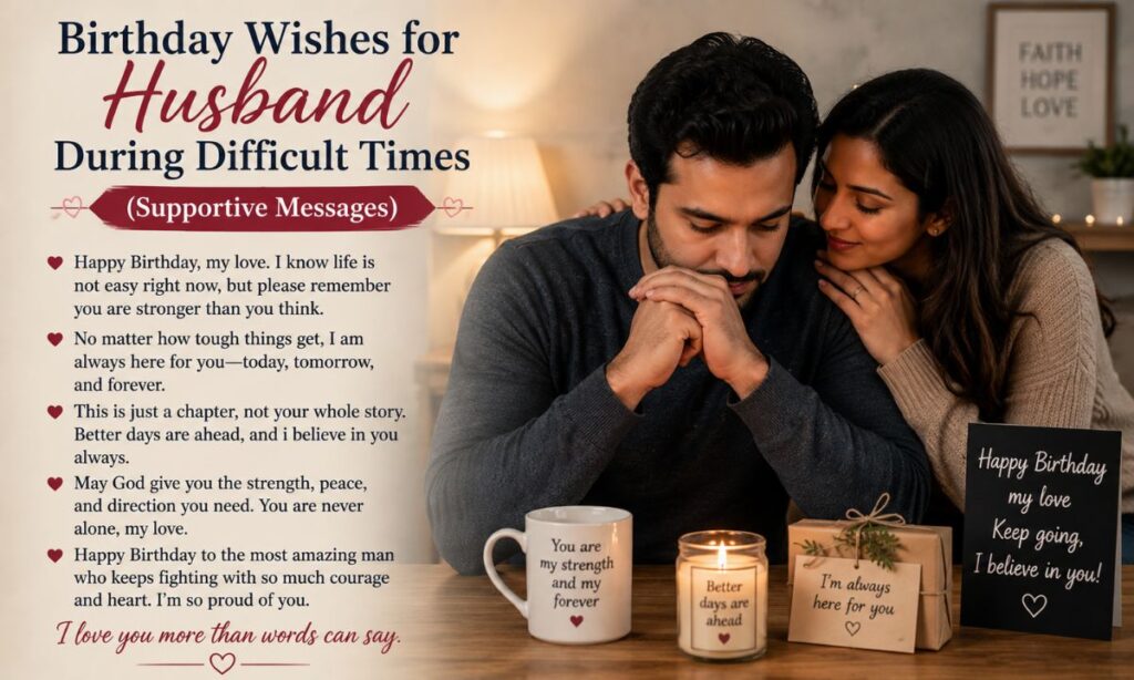 Birthday Wishes for Husband During Difficult Times (Supportive Messages)