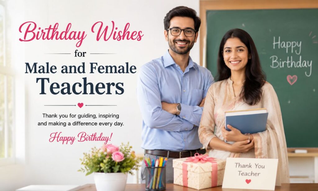Birthday Wishes for Male and Female Teachers