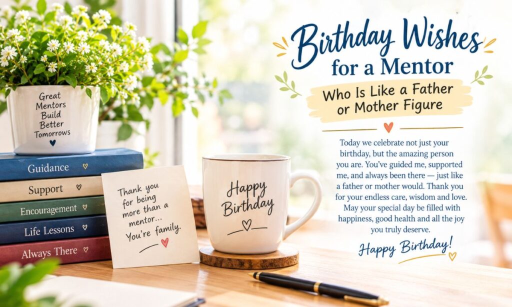 Birthday Wishes for a Mentor Who Is Like a Father or Mother Figure