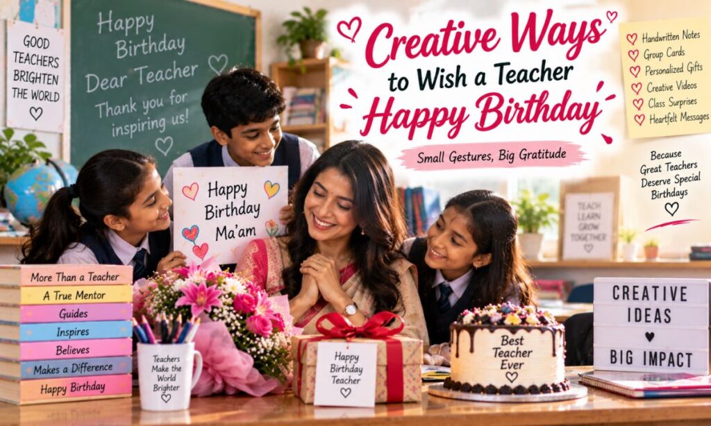 Creative Ways to Wish a Teacher Happy Birthday