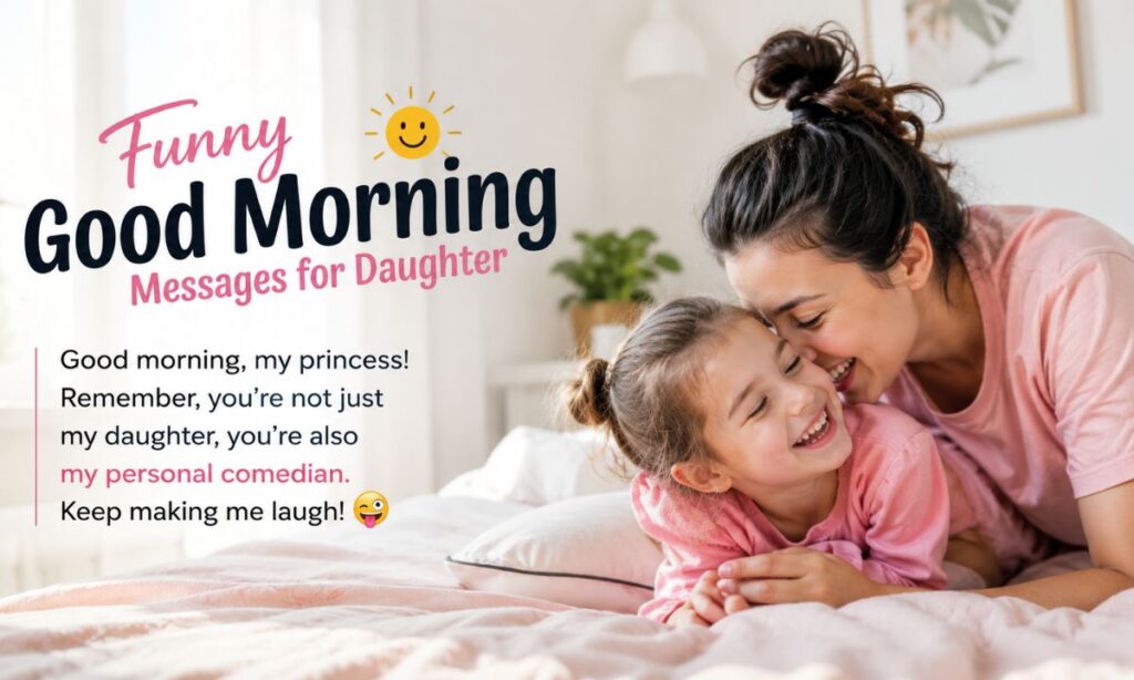 Funny Good Morning Messages for Daughter