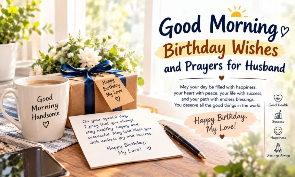 Good Morning Birthday Wishes and Prayers for Husband