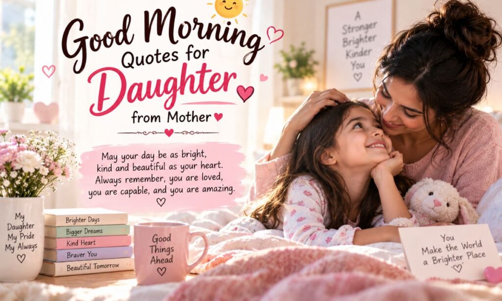 Good Morning Quotes for Daughter from Mother
