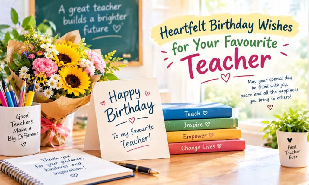 Heartfelt Birthday Wishes for Your Favourite Teacher