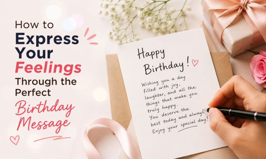 How to Express Your Feelings Through the Perfect Birthday Message