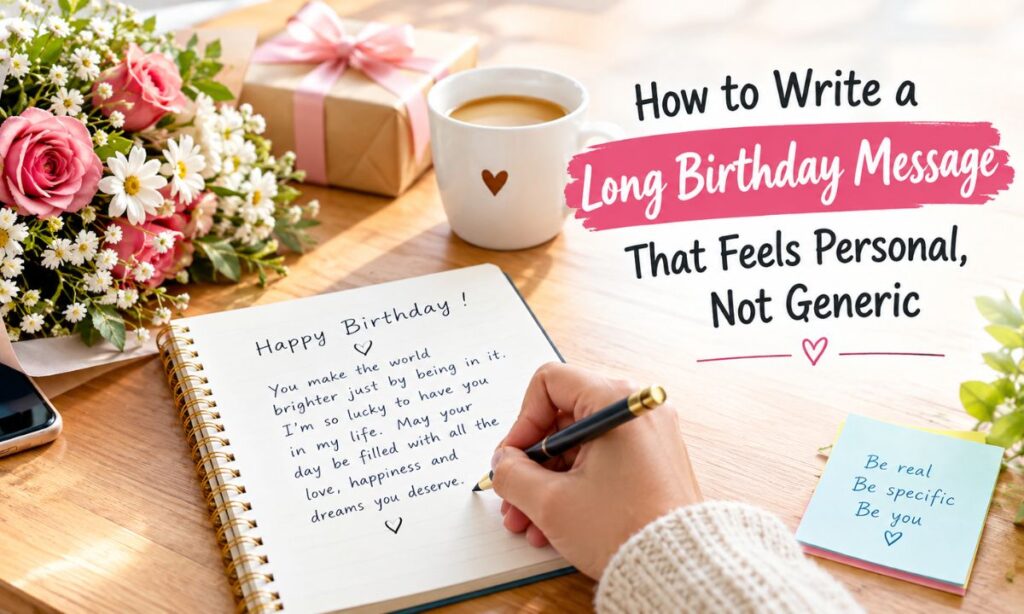 How to Write a Long Birthday Message That Feels Personal, Not Generic
