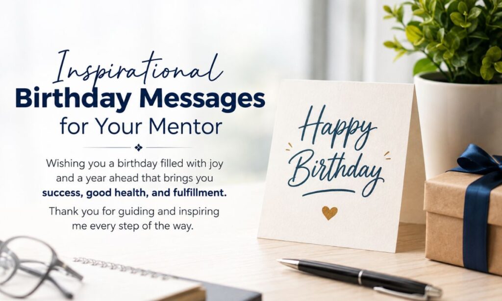 Inspirational Birthday Messages for Your Mentor