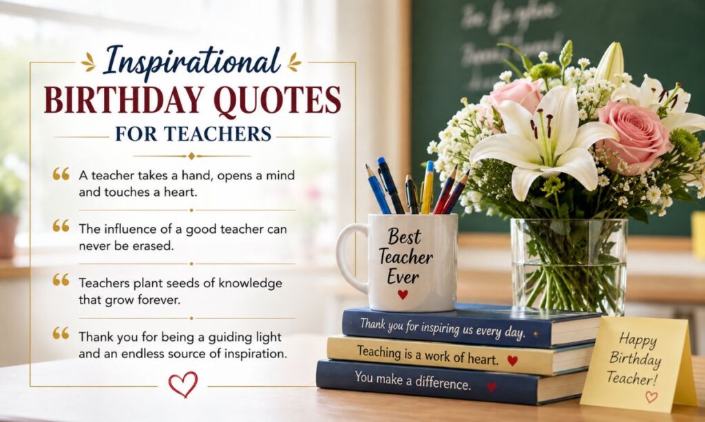 Inspirational Birthday Quotes for Teachers