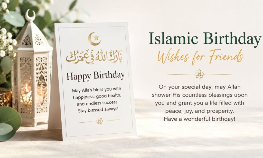 Islamic Birthday Wishes for Friends