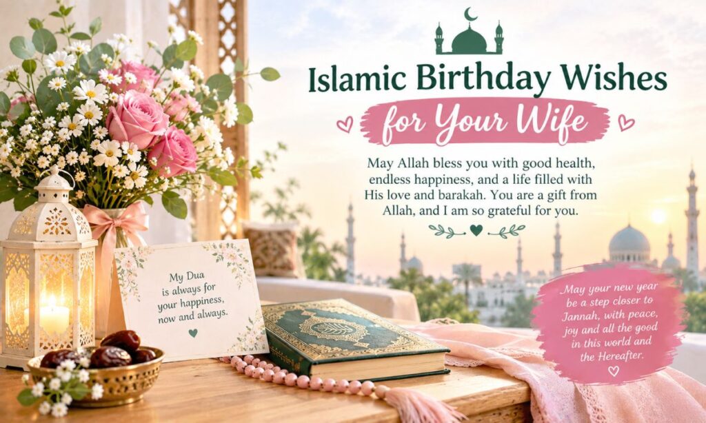 Islamic Birthday Wishes for Your Wife