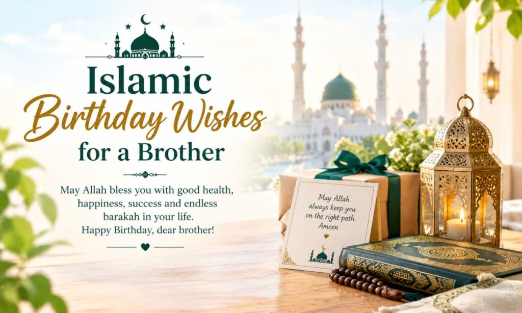 Islamic Birthday Wishes for a Brother