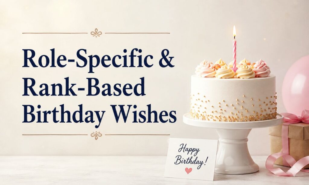 Role-Specific & Rank-Based Birthday Wishes