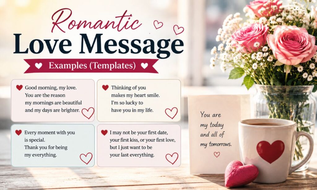 Romantic Love Message Examples (Templates)