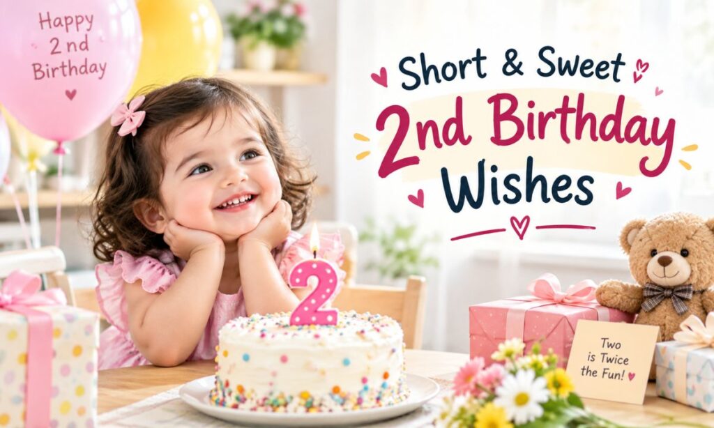 Short & Sweet 2nd Birthday Wishes