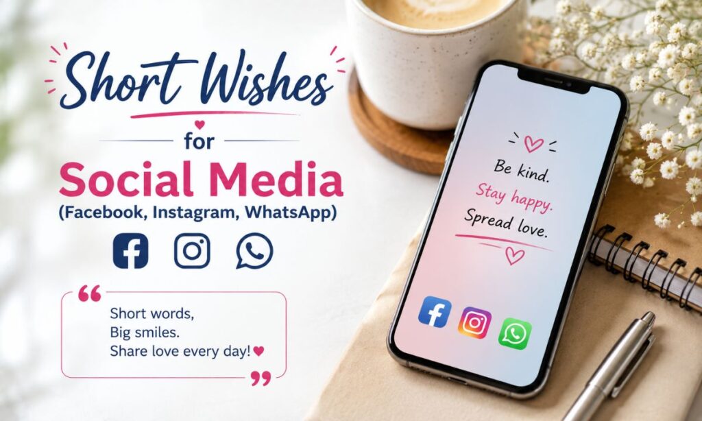 Short Wishes for Social Media (Facebook, Instagram, WhatsApp)