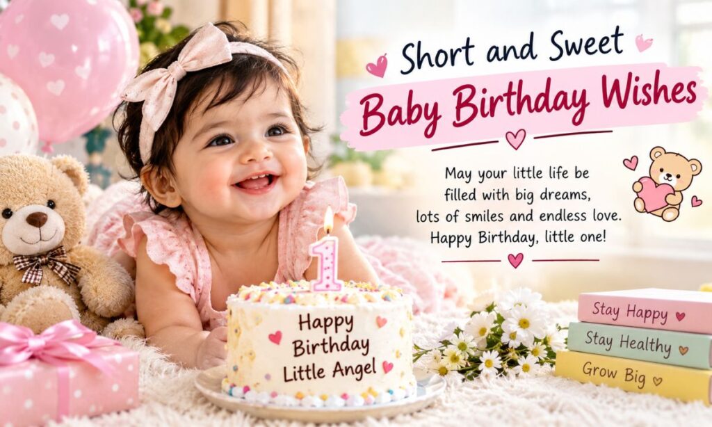 Short and Sweet Baby Birthday Wishes