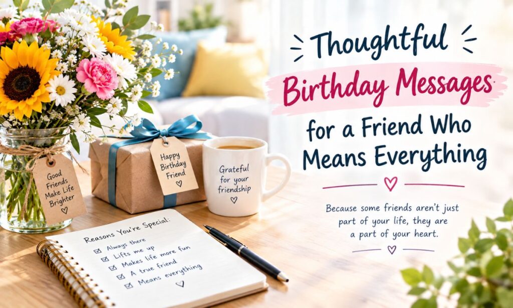 Thoughtful Birthday Messages for a Friend Who Means Everything