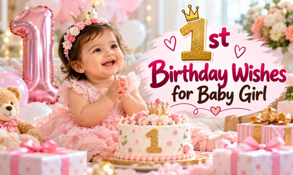 1st Birthday Wishes for Baby Girl