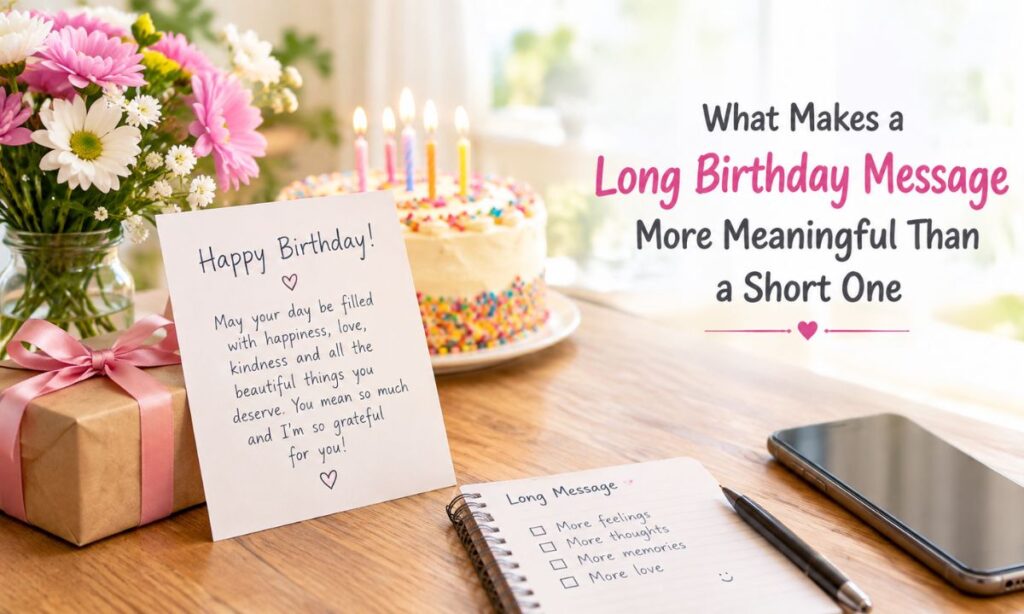 What Makes a Long Birthday Message More Meaningful Than a Short One