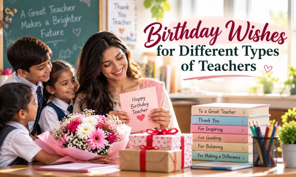 Birthday Wishes for Different Types of Teachers
