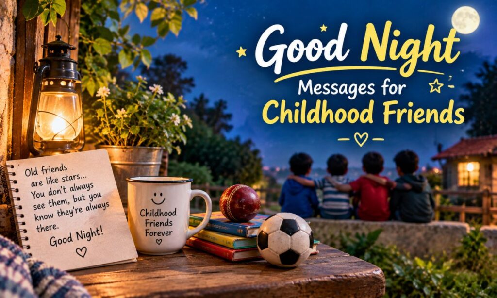 Good Night Messages for Childhood Friends
