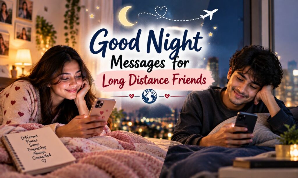 Good Night Messages for Long Distance Friends