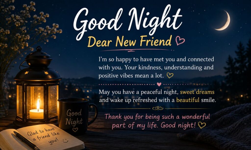 Good Night Messages for a New Friend