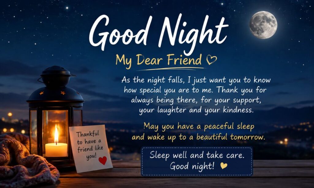 Heart Touching Good Night Messages for Friends