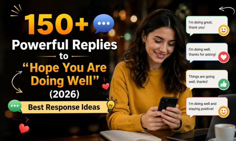 150+ Powerful Replies to “Hope You Are Doing Well” (2026) Best Response Ideas 