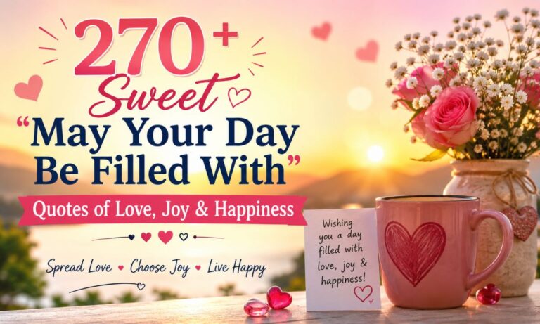_270+ Sweet “May Your Day Be Filled With” Quotes of Love, Joy & Happiness