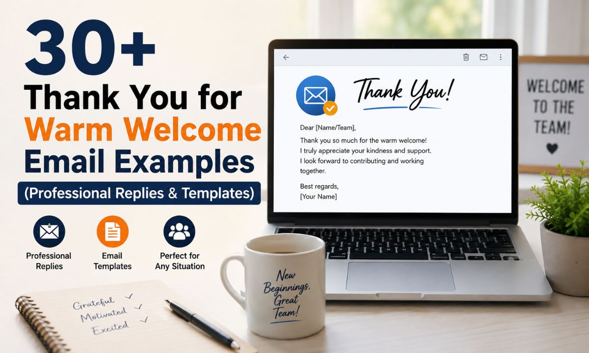 30+ Thank You for Warm Welcome Email Examples (Professional Replies & Templates)
