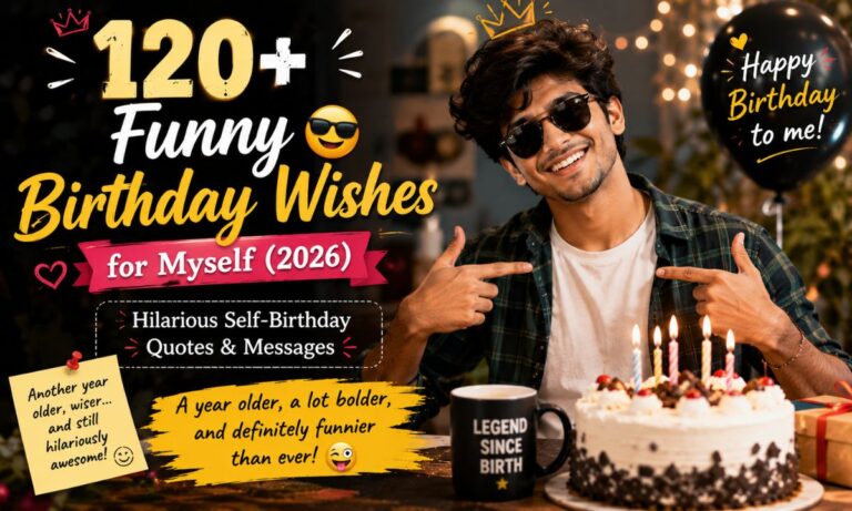 120+ Funny Birthday Wishes for Myself (2026) Hilarious Self-Birthday Quotes & Messages