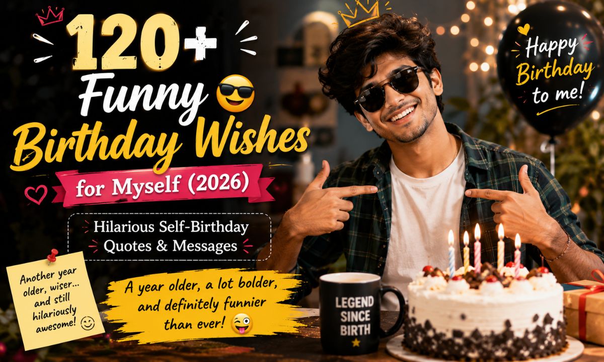 120+ Funny Birthday Wishes for Myself (2026) Hilarious Self-Birthday Quotes & Messages