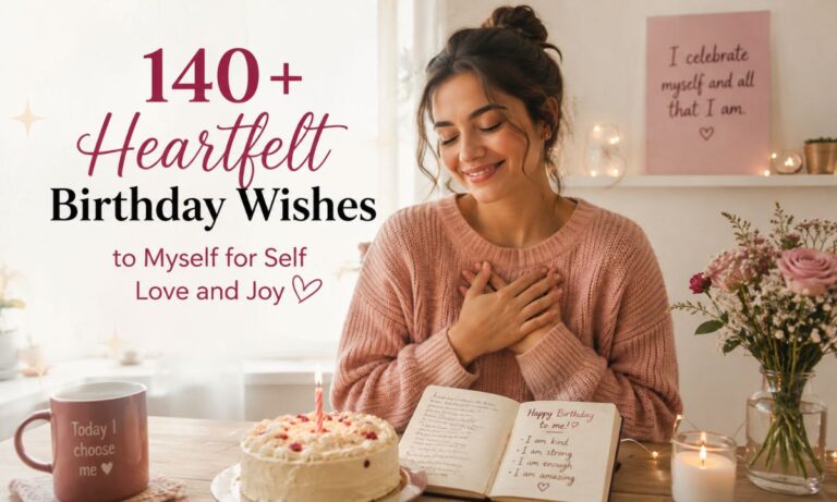 140+ Heartfelt Birthday Wishes to Myself for Self Love and Joy
