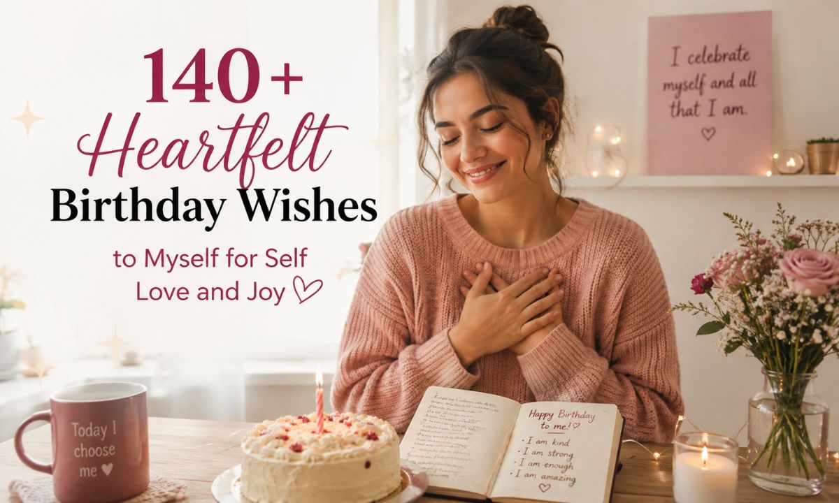 140+ Heartfelt Birthday Wishes to Myself for Self Love and Joy