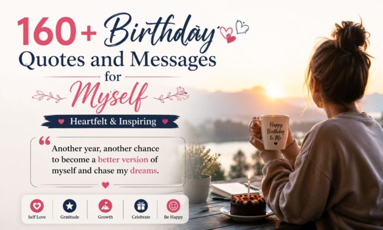160+ Birthday Quotes and Messages for Myself Heartfelt & Inspiring