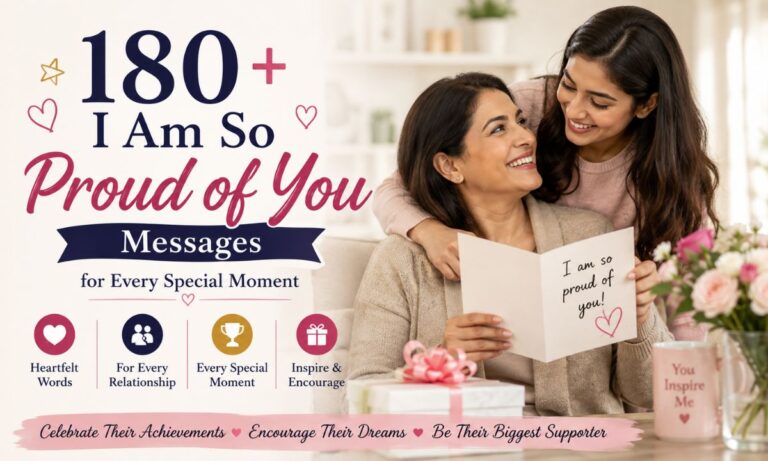 180+ I Am So Proud of You Messages for Every Special Moment