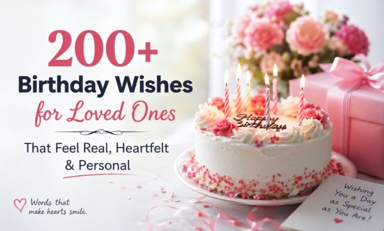 200+ Birthday Wishes for Loved Ones That Feel Real, Heartfelt & Personal