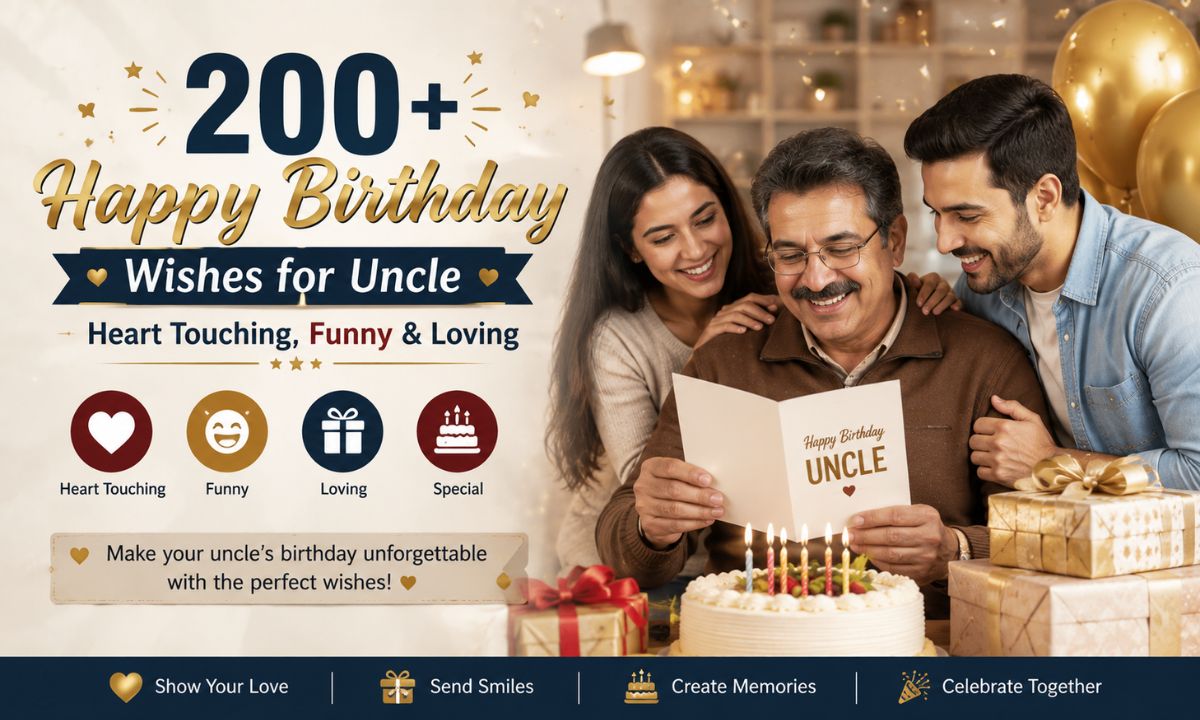 200+ Happy Birthday Wishes for Uncle – Heart Touching, Funny & Loving