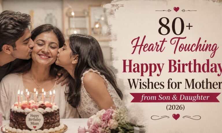 80+ Heart Touching Happy Birthday Wishes for Mother from Son & Daughter (2026)