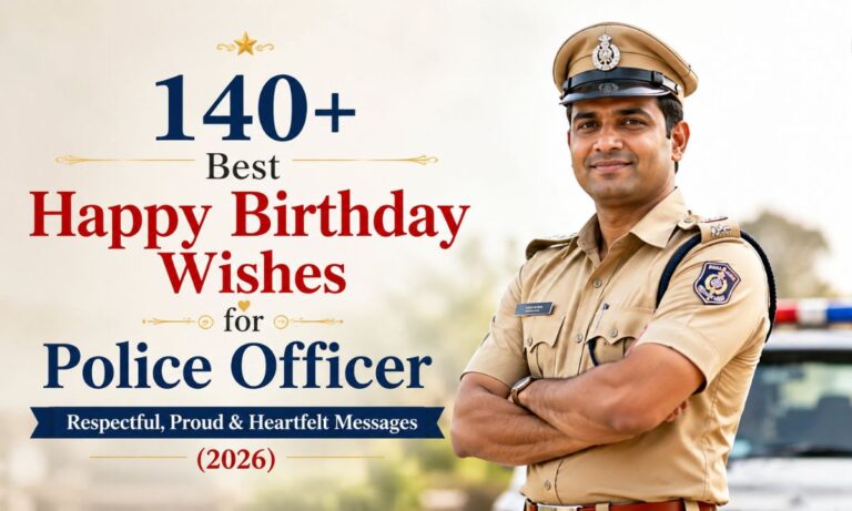140+ Best Happy Birthday Wishes for Police Officer – Respectful, Proud & Heartfelt Messages (2026)