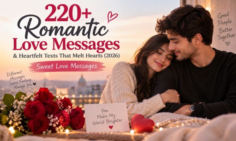 220+ Romantic Love Messages & Heartfelt Texts That Melt Hearts (2026) Sweet Love Messages
