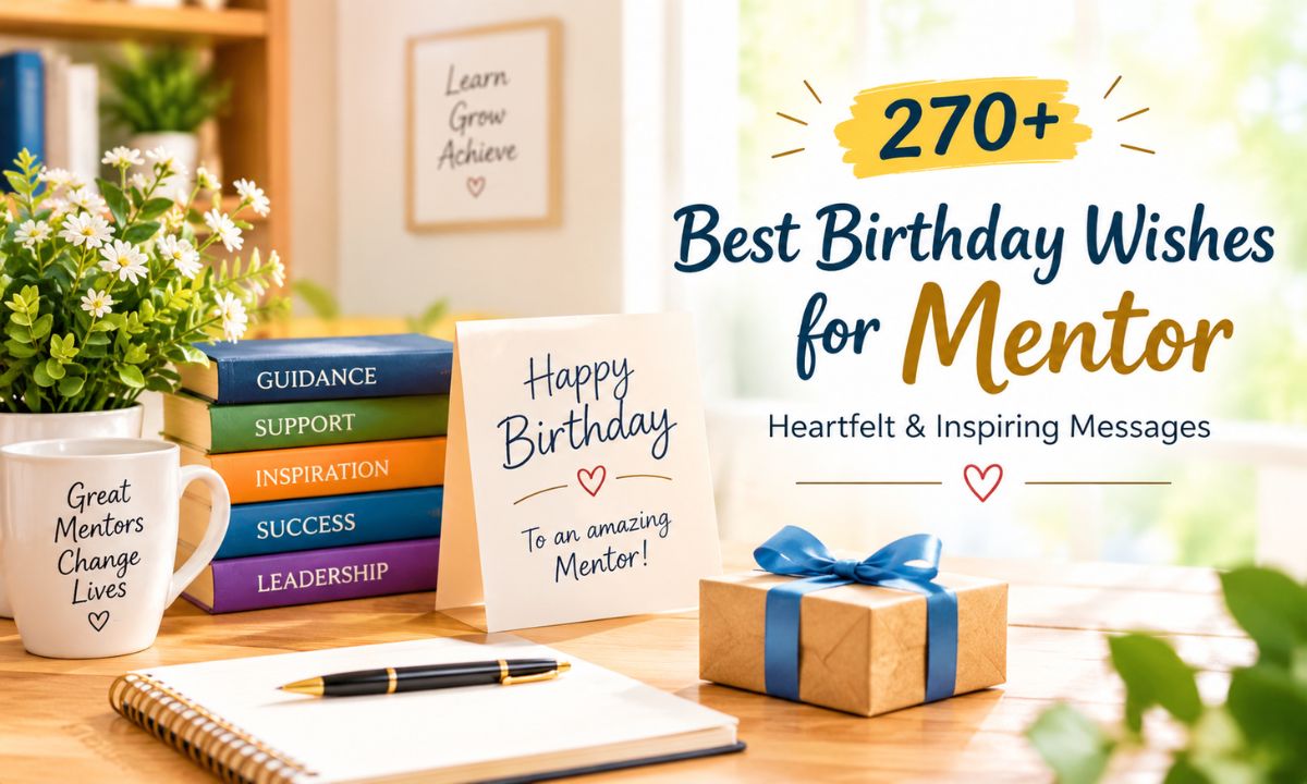 270+ Best Birthday Wishes for Mentor – Heartfelt & Inspiring Messages