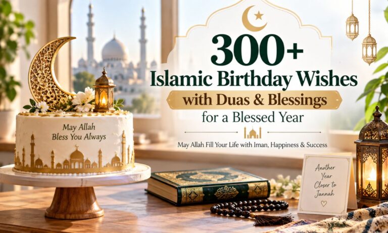 300+ Islamic Birthday Wishes with Duas & Blessings for a Blessed Year