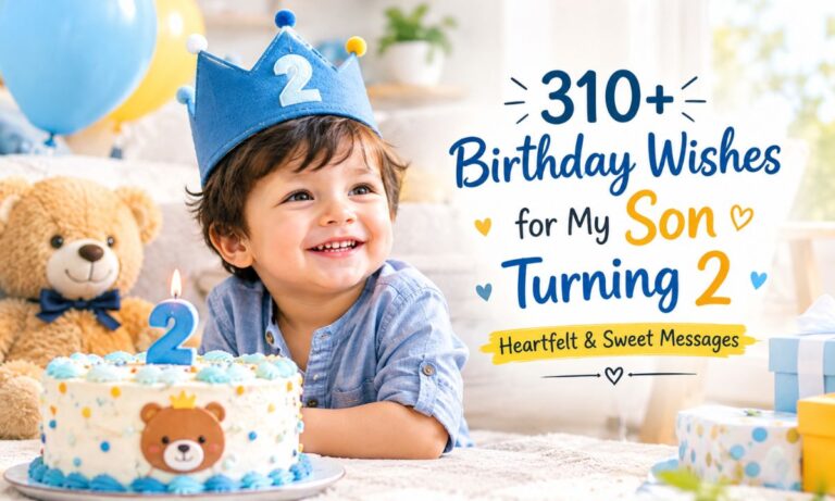 310+ Birthday Wishes for My Son Turning 2 – Heartfelt & Sweet Messages