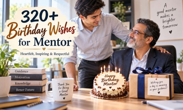 320+ Birthday Wishes for Mentor Heartfelt, Inspiring & Respectful